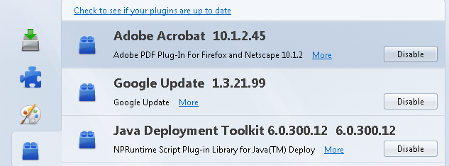 Mozilla plugins