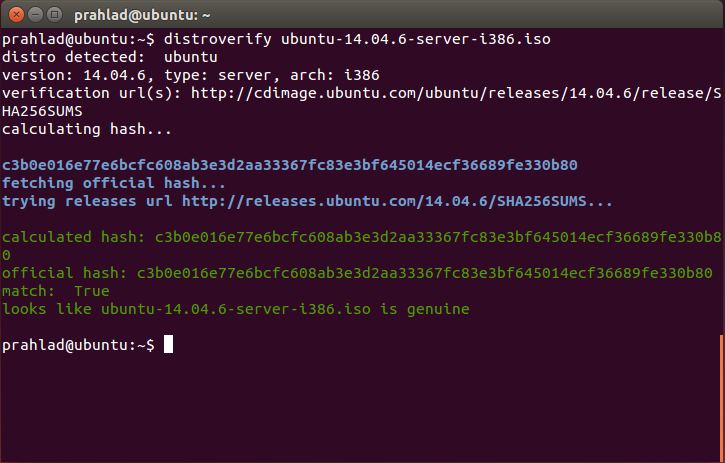 distroverify Screenshot